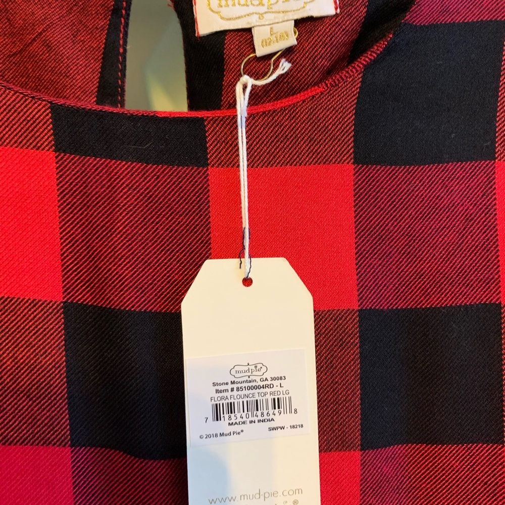 Mud pie Buffalo Plaid shirt - Picture 3 of 3